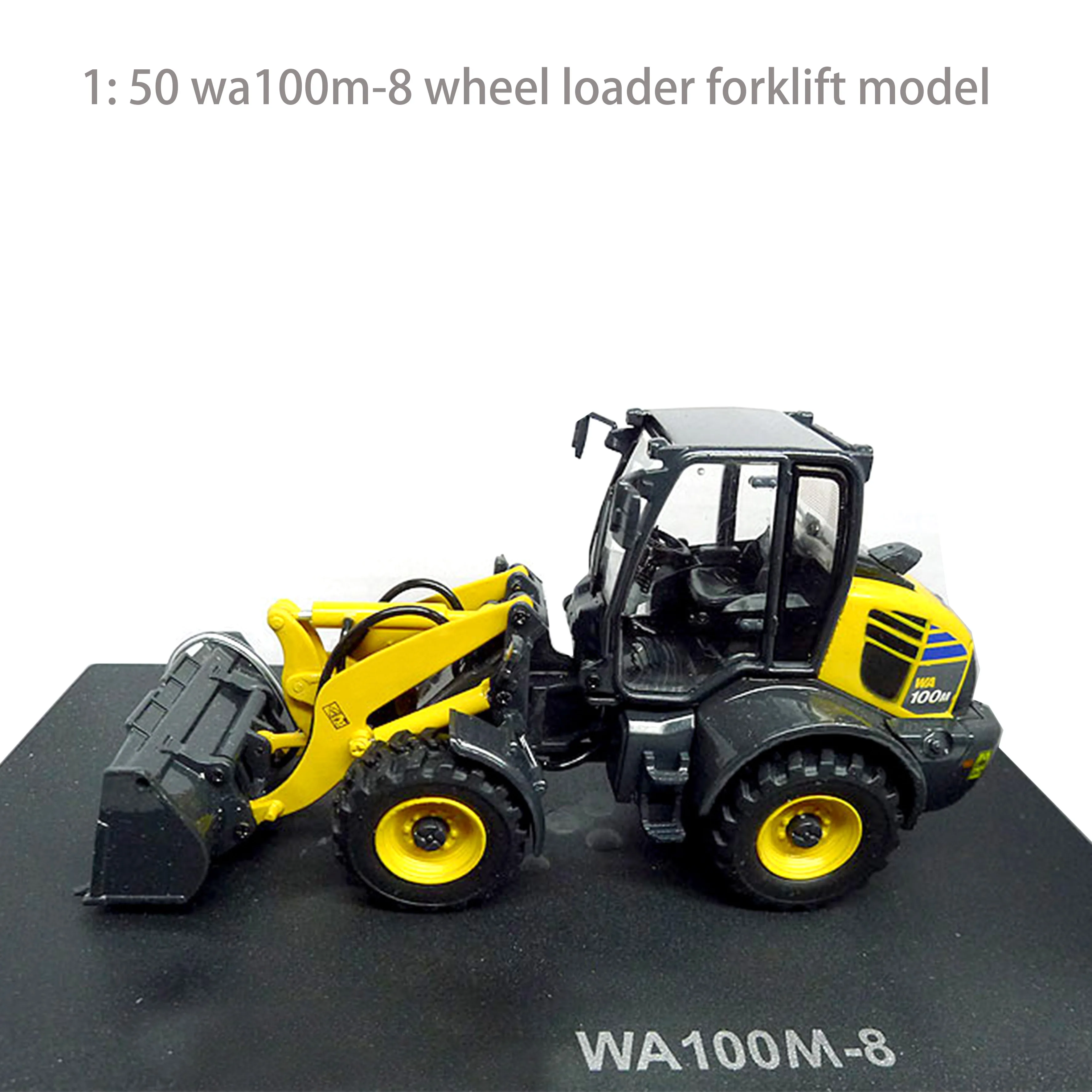

1: 50 wa100m-8 wheel loader forklift model Alloy engineering vehicle model