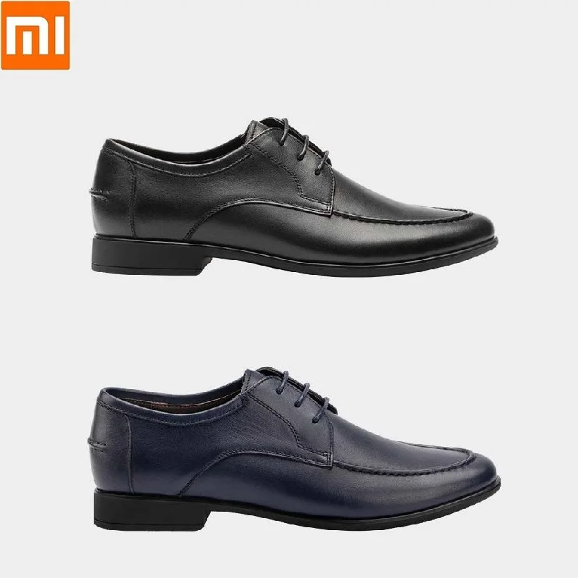 Xiaomi/Новинка; мужская деловая обувь; свадебные кожаные туфли; мужская повседневная обувь на плоской подошве; обувь из натуральной кожи с верхним слоем; удобная подошва