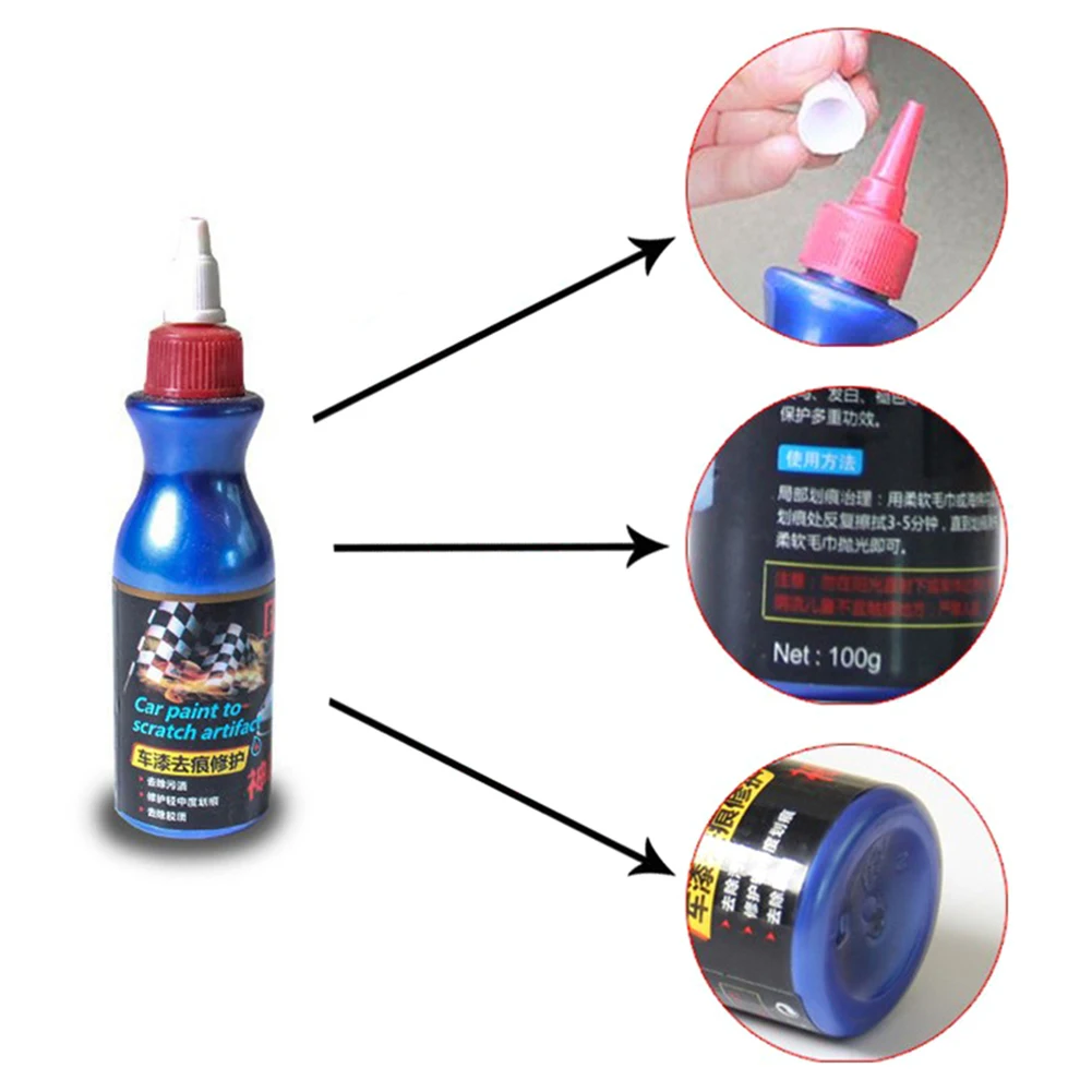 

100g Car Vehicle Paint Care Scratch Remover Restorer Repair Agent Mending Tool