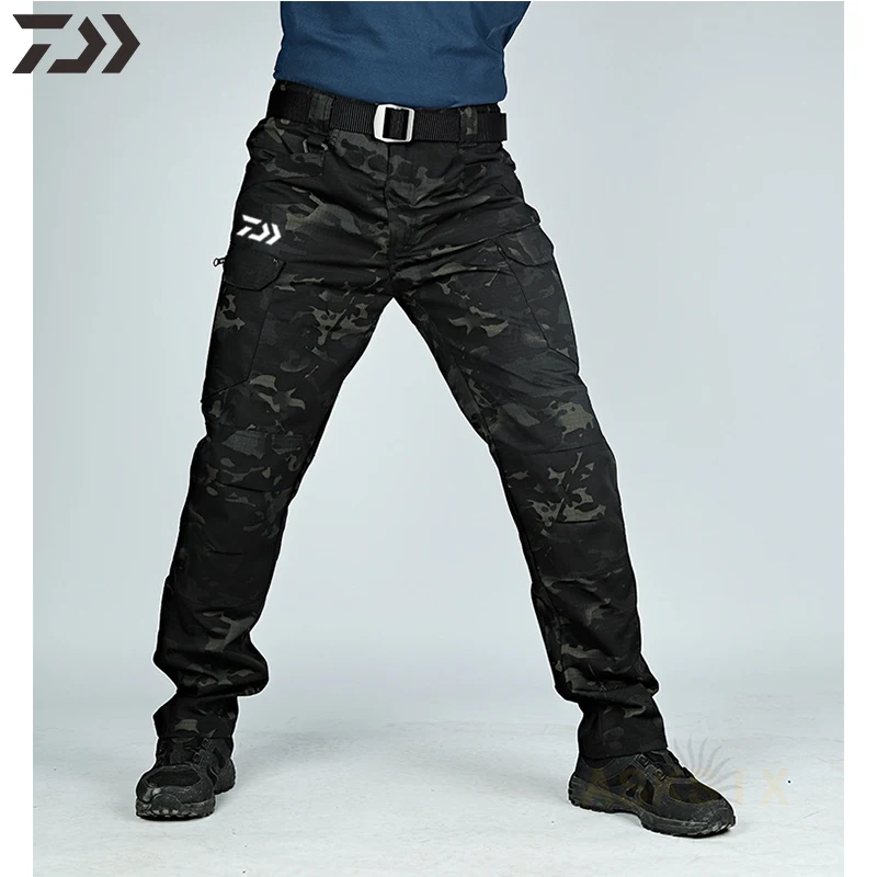Daiwa Camouflage Breathable Waterproof Fishing Pants for Hiking, Hunting, Camping, and Outdoor Activities - Thin Spring Fishing Gear image 5