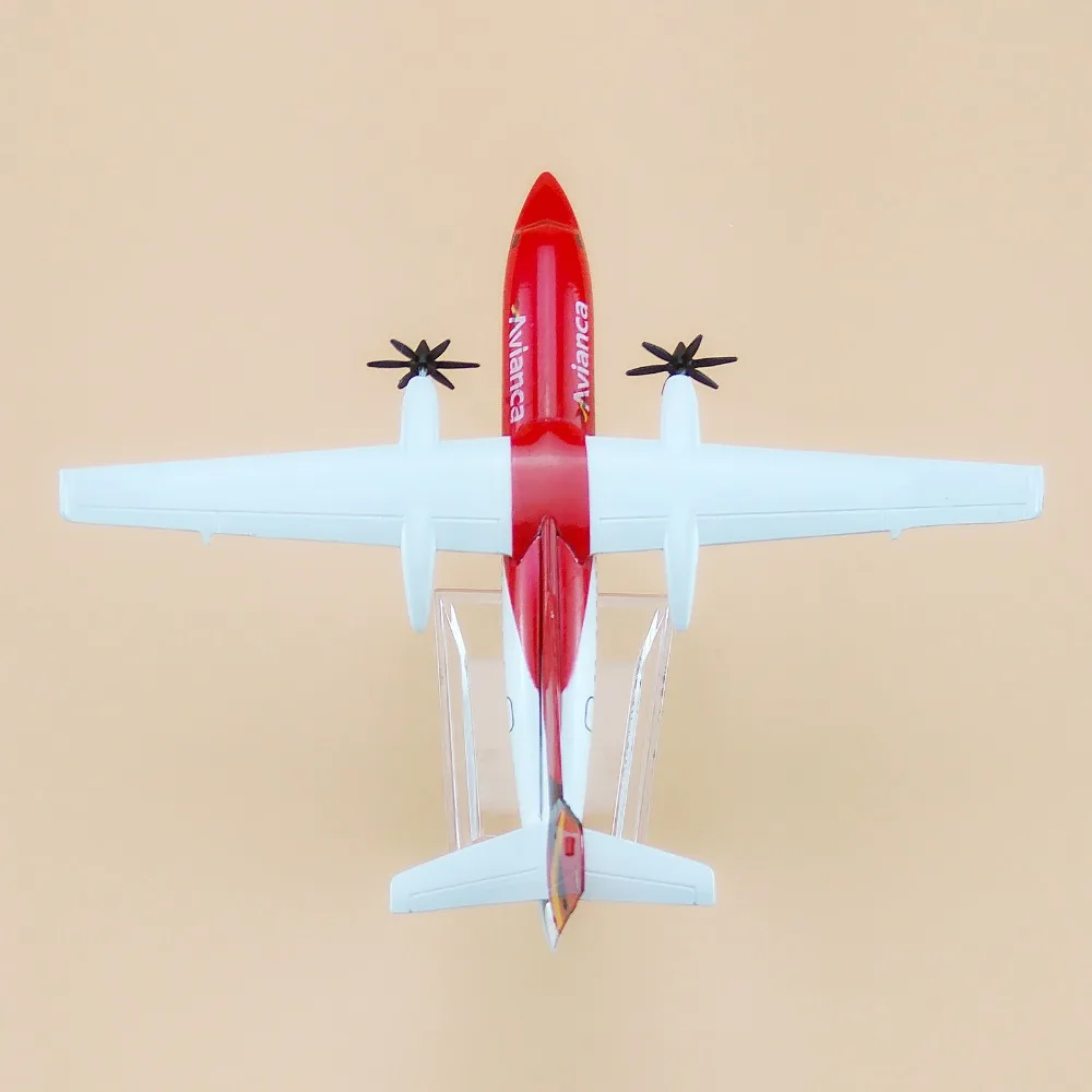 16 см красный сплав металлический воздух Колумбия Avianca Fokker F 50 F50 Airways модель