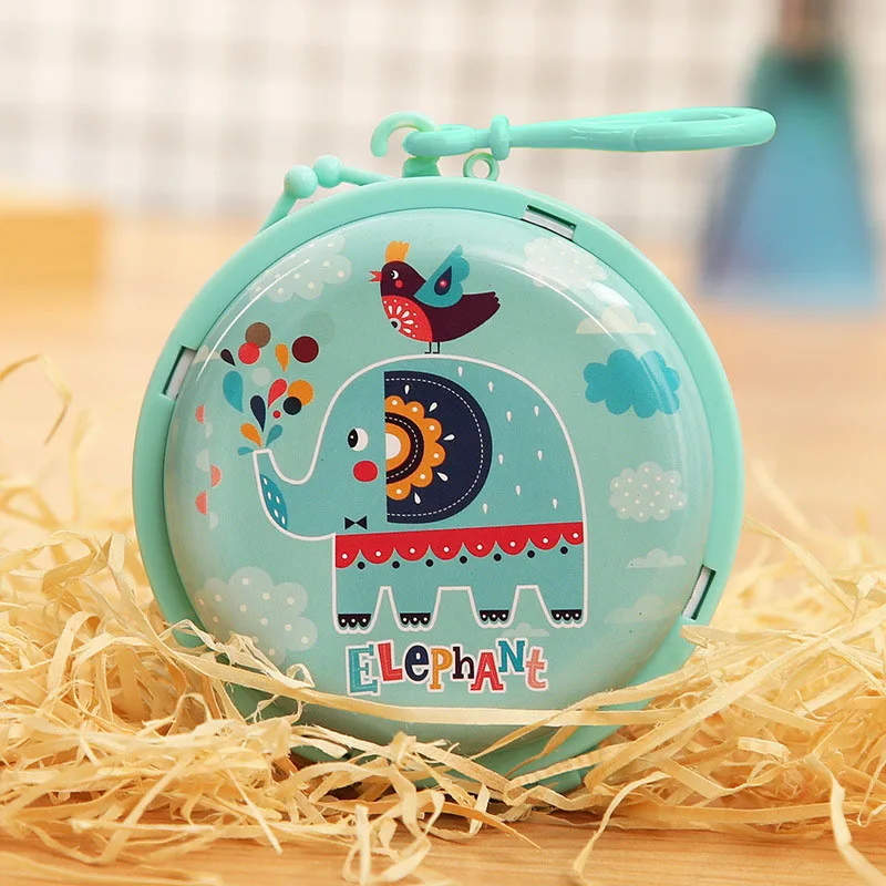 Portable Cartoon Zip Lock Bag Headphone Case Earphone Box Earbud Storage Mini Cable Organizer Christmas Gift | Дом и сад