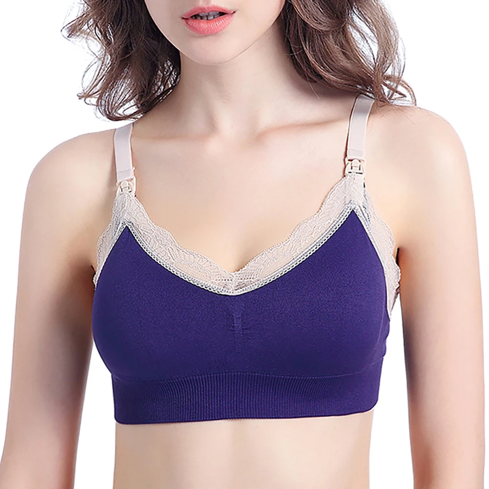 

Sexy Push Up Lace Bra Workout Sport Crop Top Women Girl Breathable Shockproof Underwear