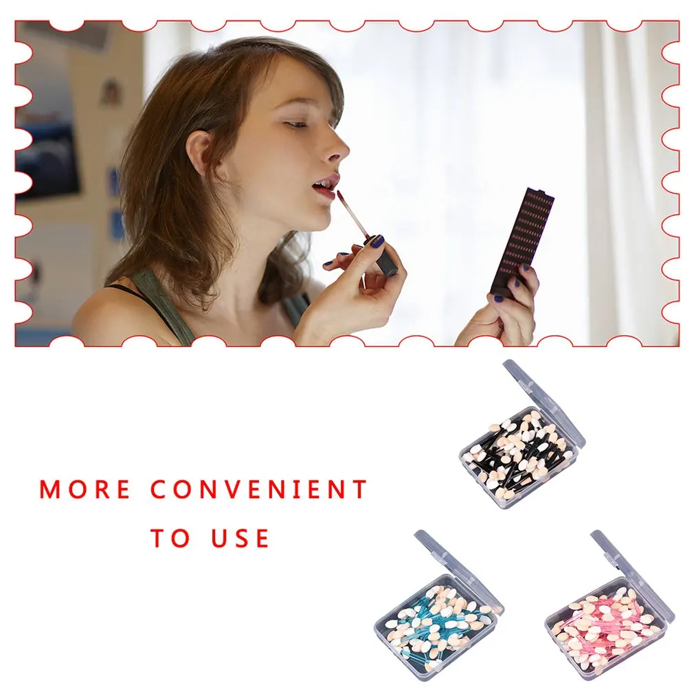 10 шт./компл. Двусторонняя губка для макияжа одноразовая Черная кисть теней век