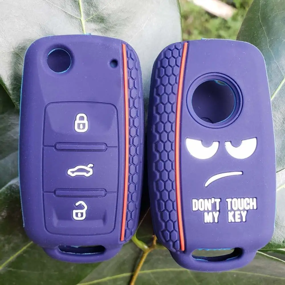 Силиконовая крышка с дистанционным управлением без ключа для VW Caddy Golf Jetta Polo Passat