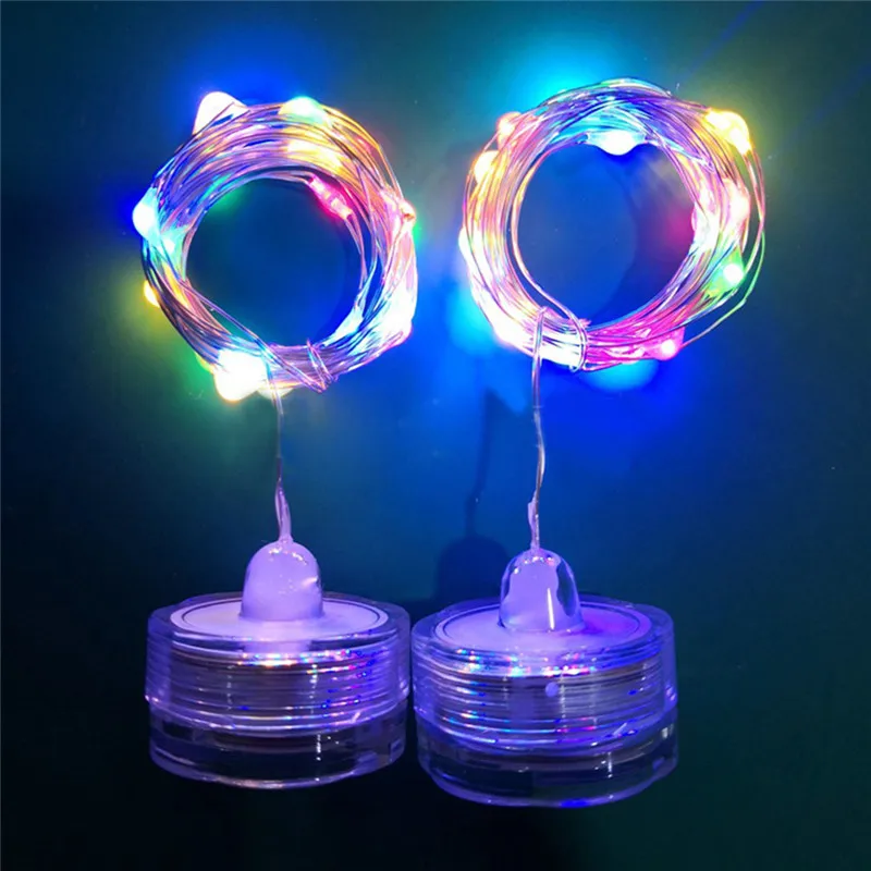 2 м 20 светодиодный IP65 Водонепроницаемый светильник-гирлянда с серебряной