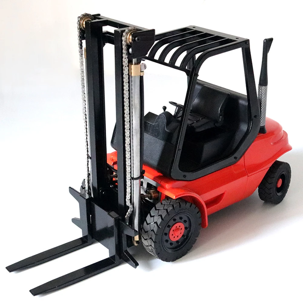 Все металлические игрушки Rc инженерный вилочный погрузчик для масштаба 1:14