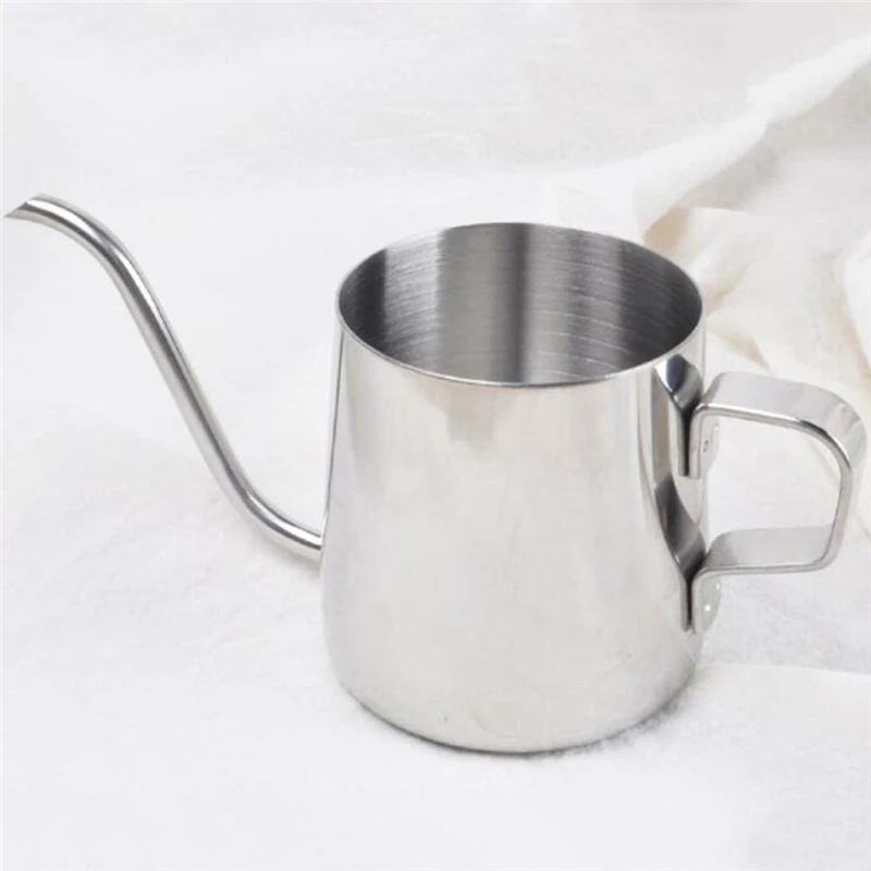 

Drip Kettle 350ml 600ml Coffee Tea Pot Non-stick Coating Food Grade Stainless Steel Gooseneck Drip Kettle Swan Neck Thin Mouth