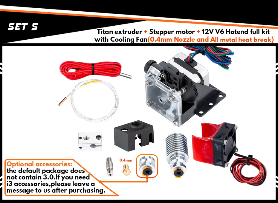 Trianglelab 3D принтер titan экструдер для 3D принтер reprap MK8 j-глава Боуден Для CR10 i3 Эндер 3