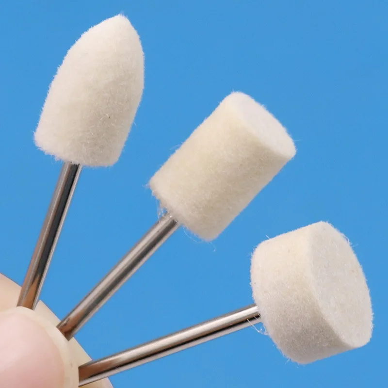 12Pc 2.35mm Wool Engraver Abrasive Tools Polishing Buffing Wheel Grinding Head For Dremel Drill Rotary Tool Nail Metal |