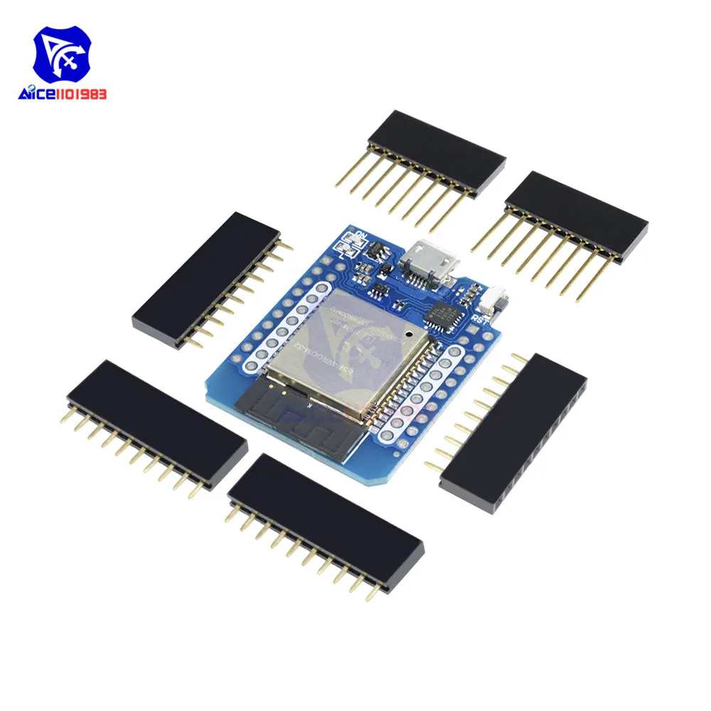 Diymore WeMos D1 мини ESP8266 ESP32 ESP-WROOM-32 WI-FI Bluetooth модуль CP2104 макетная плата с булавки для Arduino
