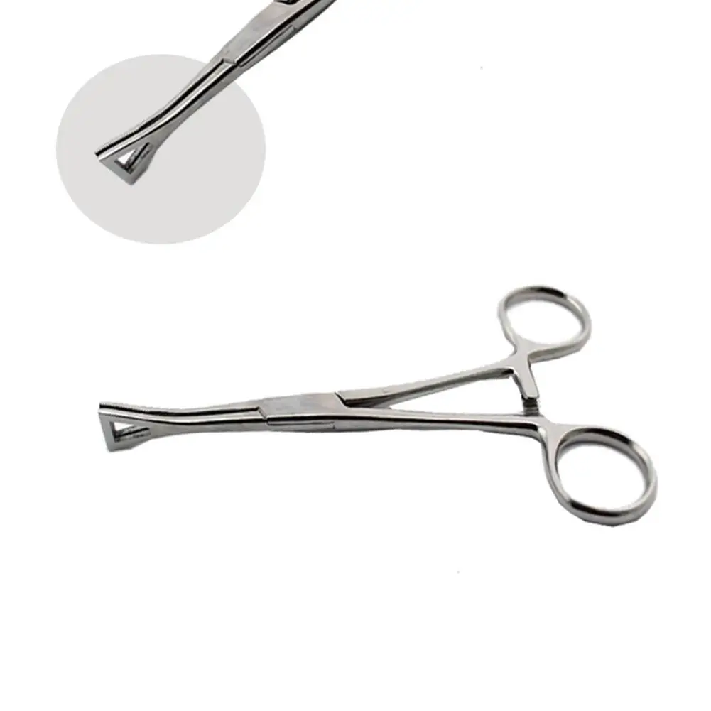 Открывающиеся плоскогубцы из нержавеющей стали пинцет для прокола губ | Красота