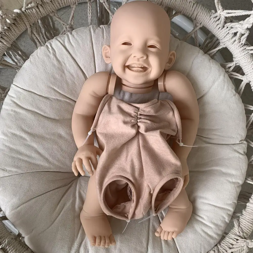 

23 Inch DIY Soft Body And Eyes Rebirth Baby Dolls Set Simulation Real Dolls