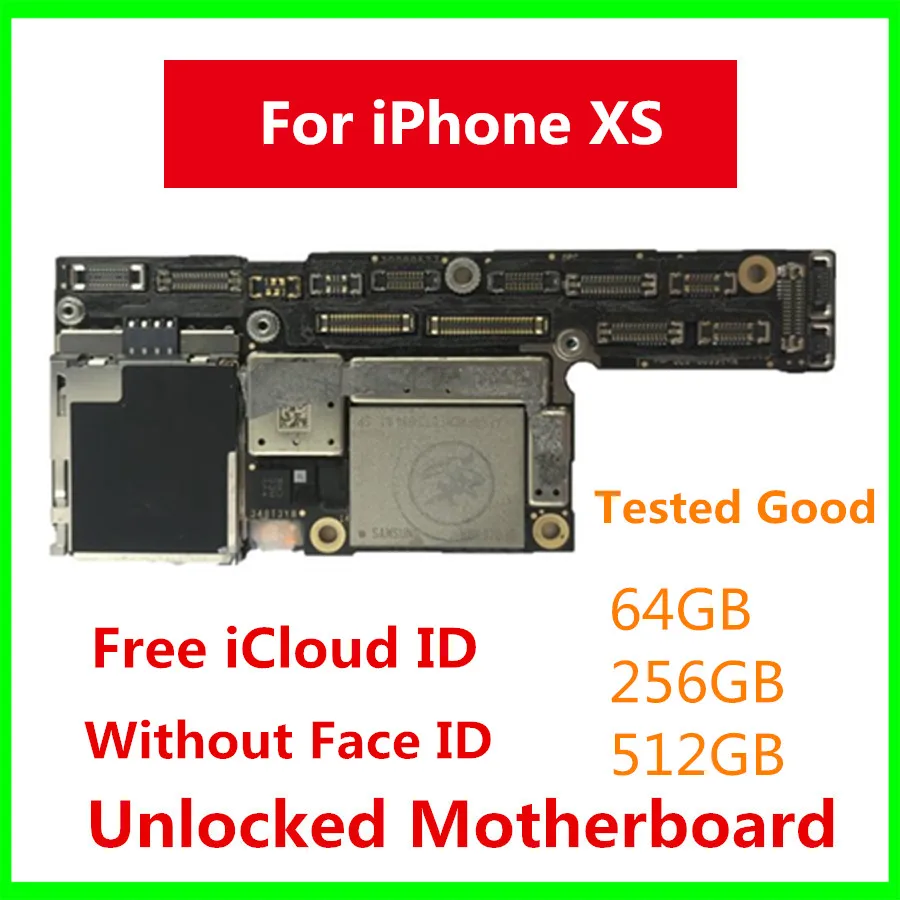 Материнская плата для iPhone XS с лицом ID разблокированная материнская плата для iPhone XS 5,8 дюймов материнская плата логическая плата Бесплатный iCloud