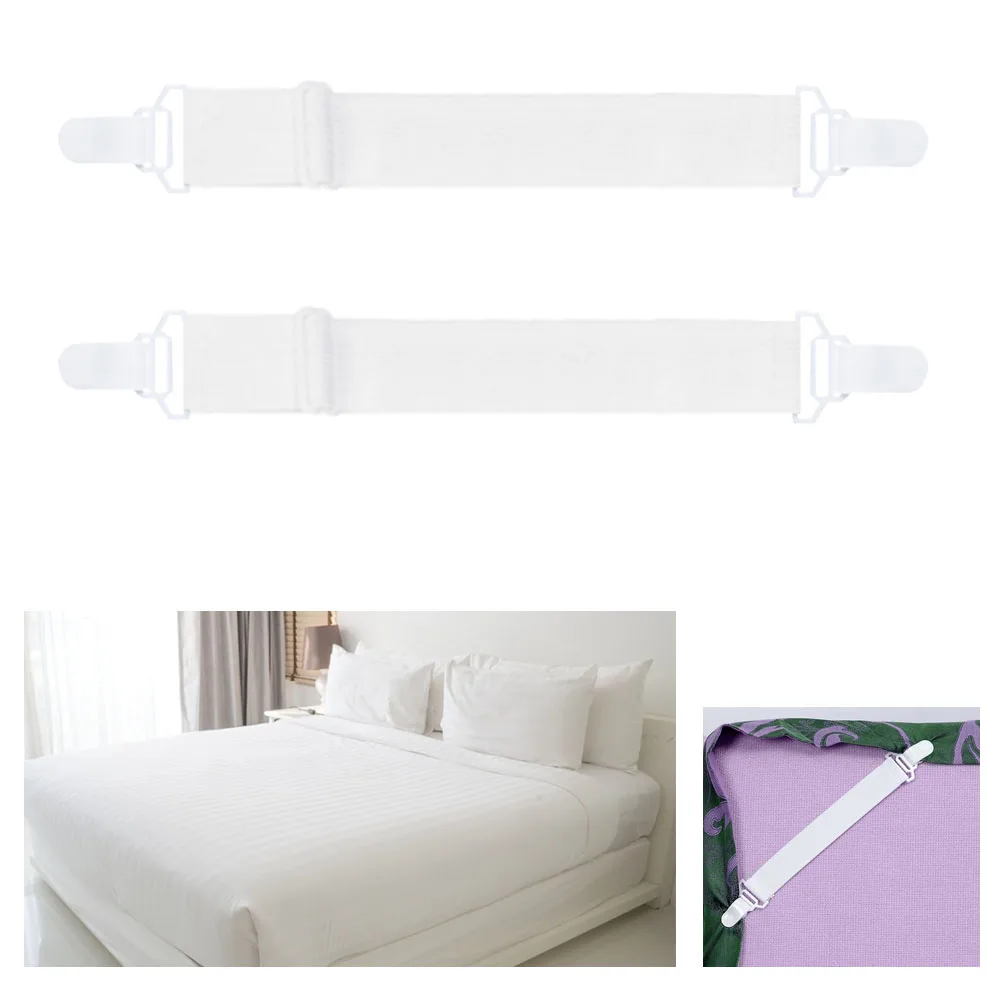 4 шт. белые зажимы для простыни зажим кровати застежка матраса прищепки с