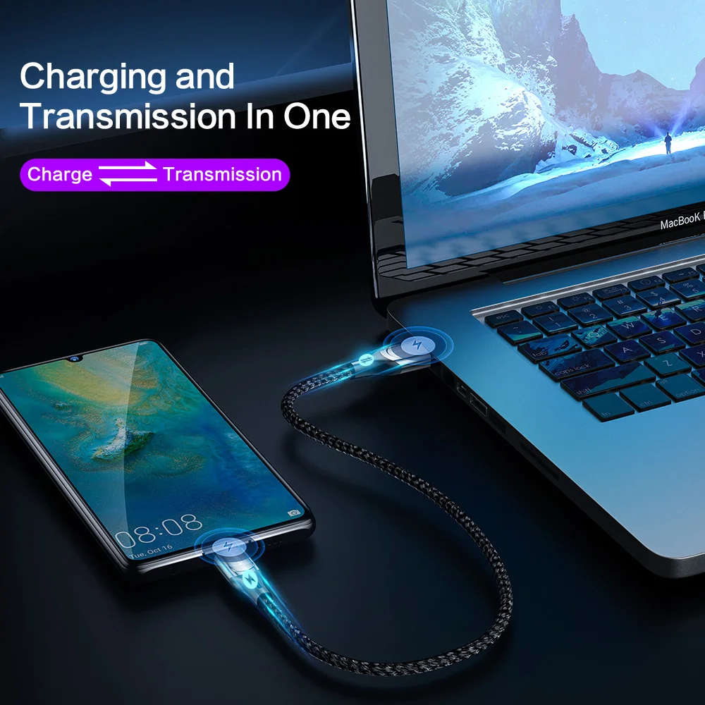 Кабель SmartDevil 5A USB 3 0 type C для MacBook Универсальный PD Quick Charge 1 Для samsung шнур зарядного