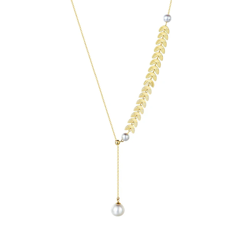 NYMPH изящное ювелирное изделие Настоящее 18 К Золотое ожерелье натуральный