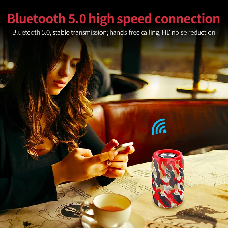 Мини Портативный HIFI беспроводной Bluetooth динамик S32 сабвуфер с FM радио Колонка