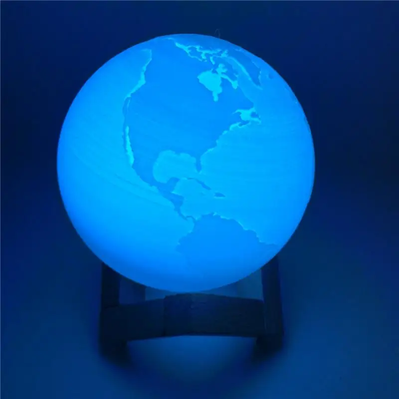 

3D Print Moon Light Earth Jupiter Football Night Light Touch + Remote Control Switch Bedroom Night Lights Home Decor Dropshippin