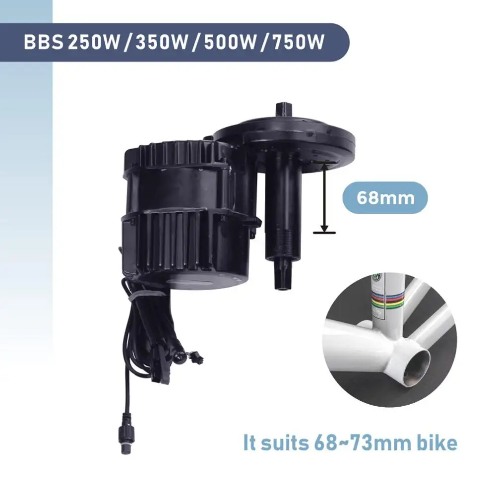 Мотор Bafang BBS02B BBS02 48 в 500 Вт наборы для переоборудования электродвигателя