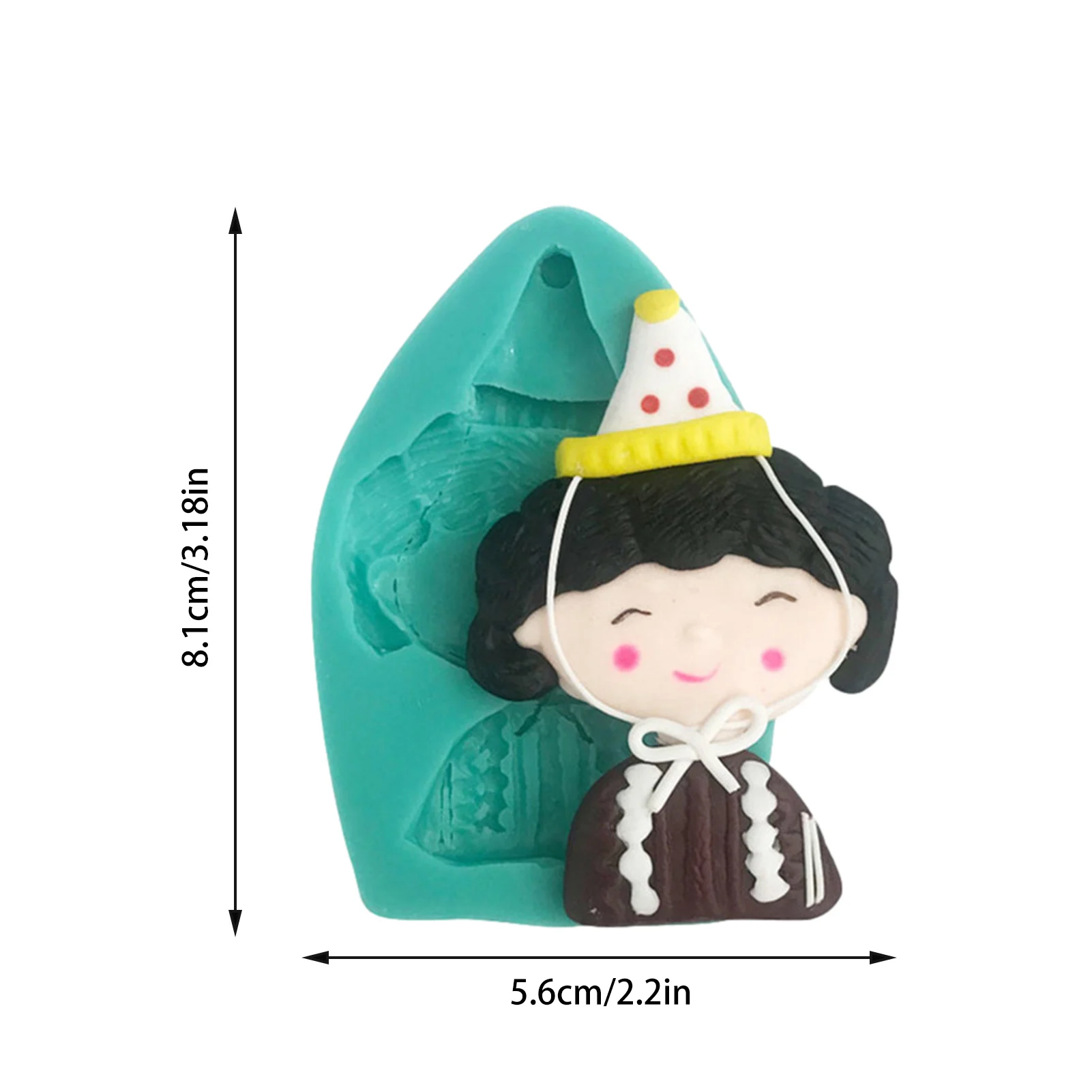 

3D Girl Shape Silicone Mold Grandpa Grandma Fondant Molds Pastry Candy Jelly Cake Mould Cake Decorating Supplies