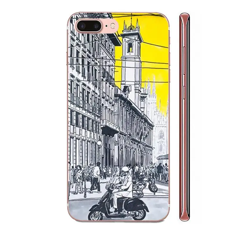 Для Huawei Honor 4C 5A 5C 5X 6 6A 6X 7 7A 7C 7X 8 8C 8S 9 10 10i 20 20i Lite Pro TPU новый стиль Nyc New York City Paisaje