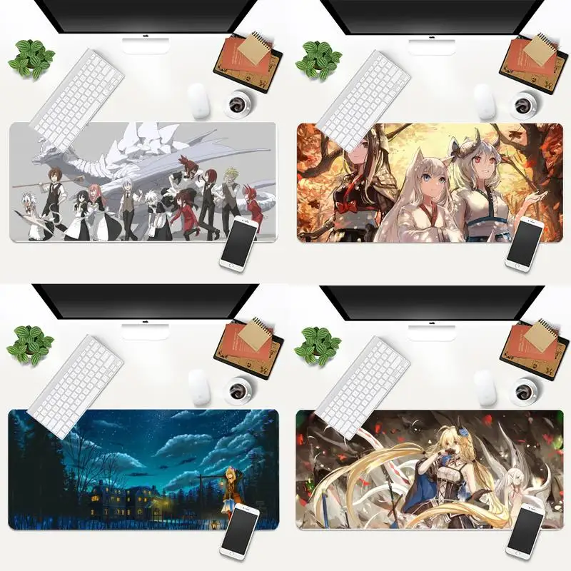 

Pixiv Fantasia Gaming Player desk laptop Rubber Mouse Mat Animation XL Large Gamer Keyboard PC Desk Mat Takuo Tablet Mousepads