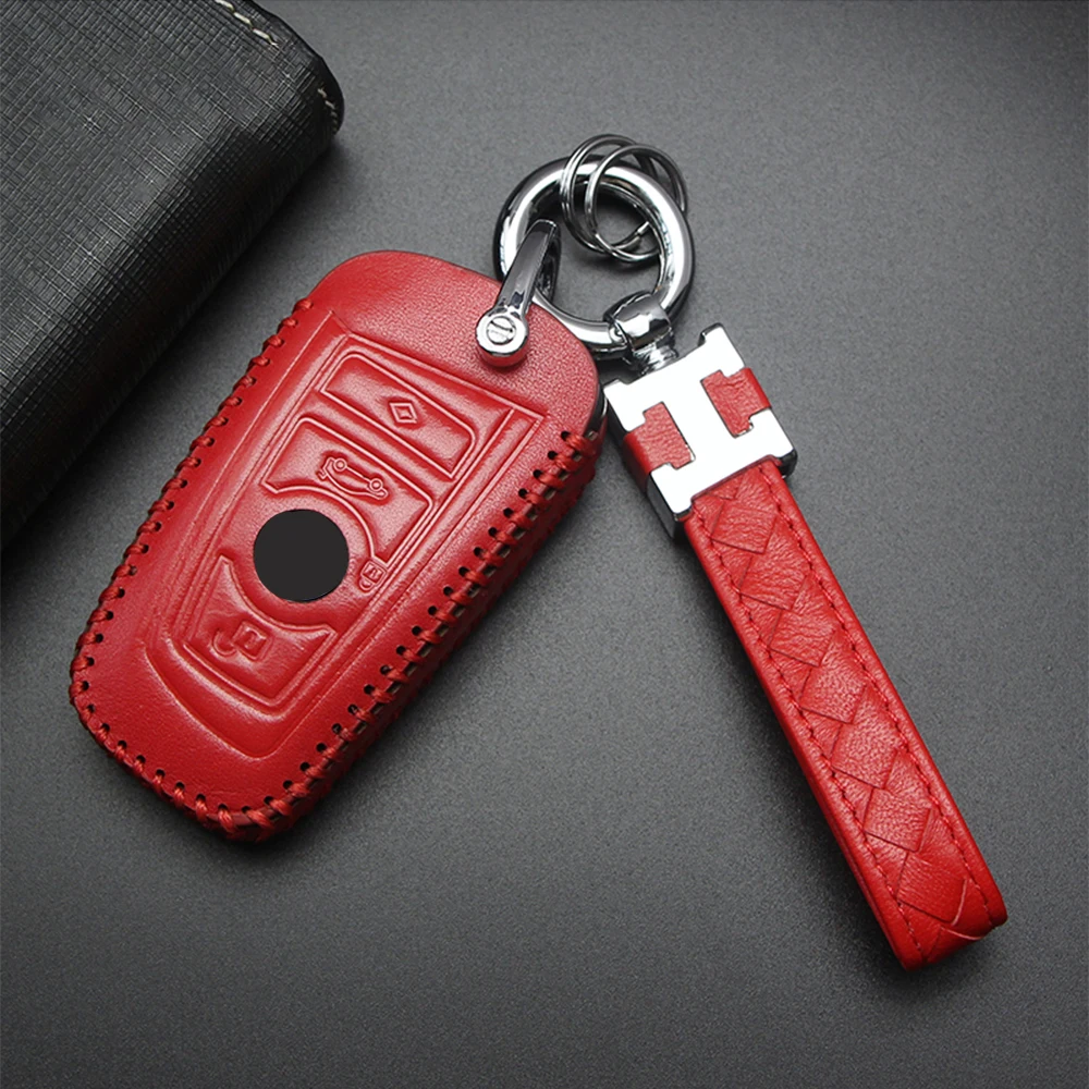 Новое поступление плетеный кожаный металлический автомобильный брелок для