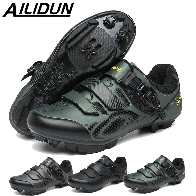 

2021MTBCyclingShoesMen Sports Route Cleat Road Bike Speed Flat Sneaker Road BicycleShoes ProfessionalUltralight Cycling Sneakers