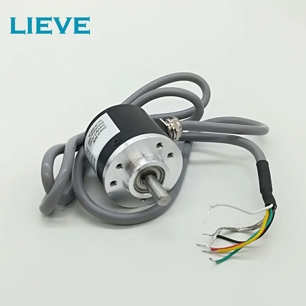 

38mm Diameter 6mm Solid Shaft 5v Line Driver Output Optical Incremental Rotary Encoder 360 500 1000 1024 2000 2500 PPR Pulse