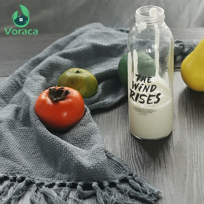 Салфетки с кисточками из хлопка и льна ручной работы столовые приборы еда для