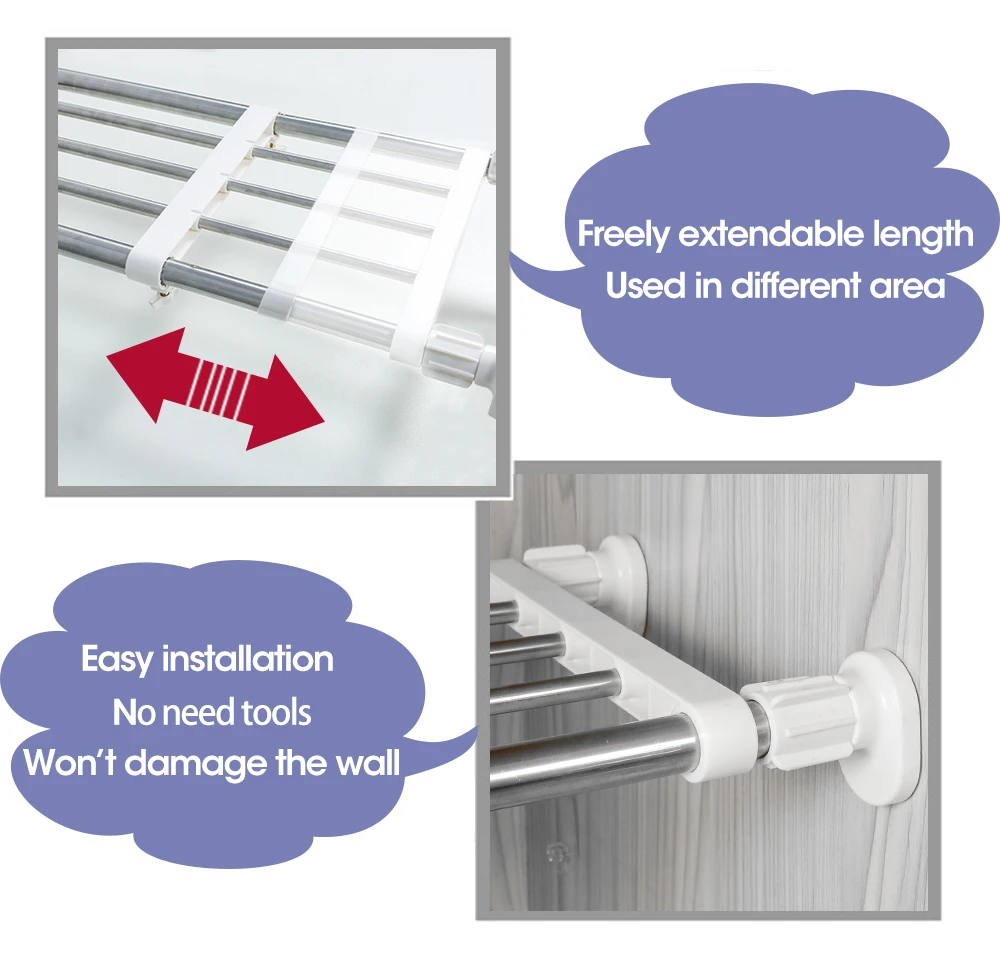 Приспосабливаемая полка организатора шкафа Держатель для кухонного Шкафная