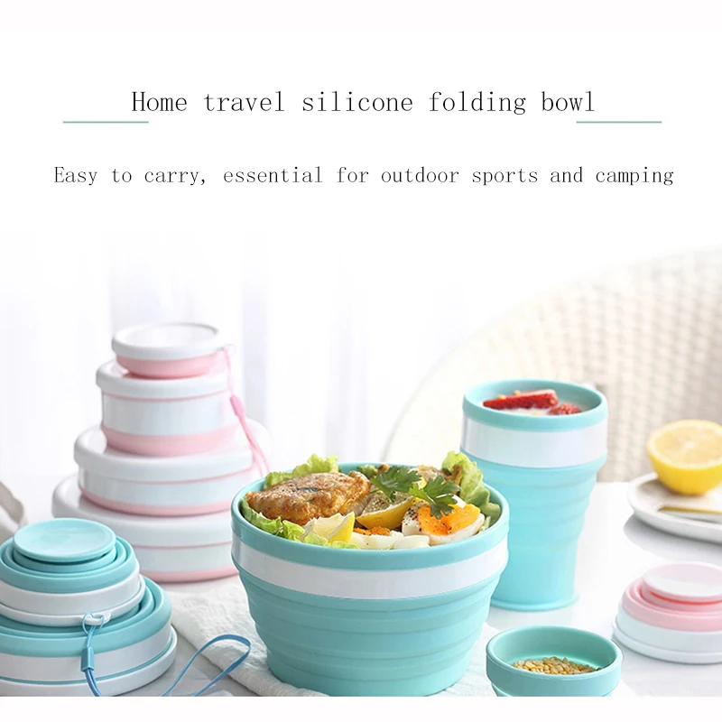 Выдвижные и портативные силиконовые складные чашки Чаши С пылезащитным