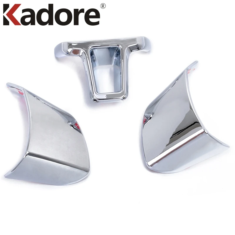 Для Volkswagen For VW Golf 6 MK6 2010-2014 Polo 2011-2014 ABS Chrome внутренняя оплетка рулевого колеса Trims 4