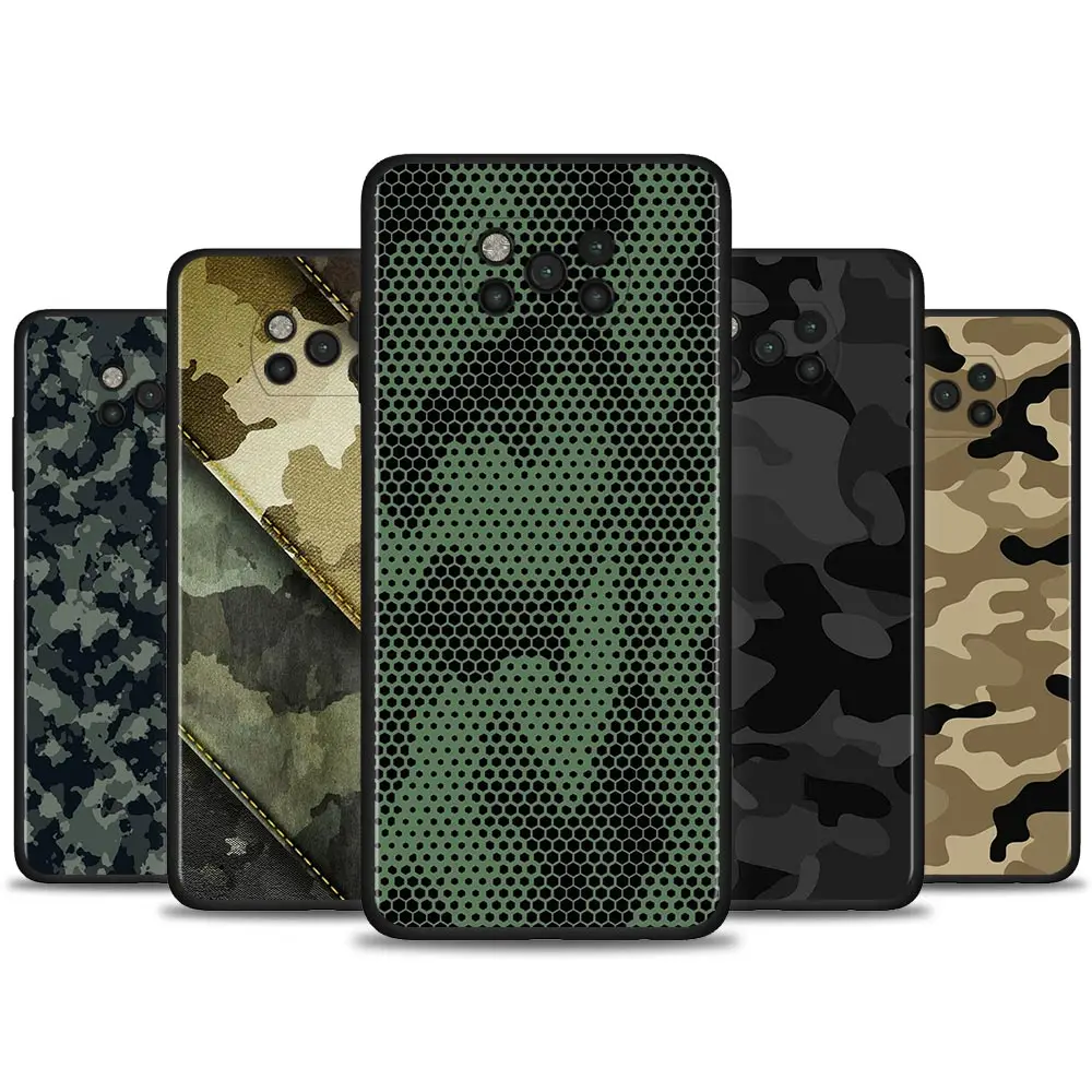Чехол для Poco X3 NFC M3 Pro F3 F1 чехол Mi Note 10 Caso Xiaomi CC9 A3 A2 камуфляжный узор военная армия |