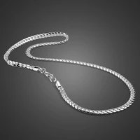 100 solid 925 sterling silver twisted singapore chain 22 inch 6mm for women men new wholesale diy long necklace man jewelry