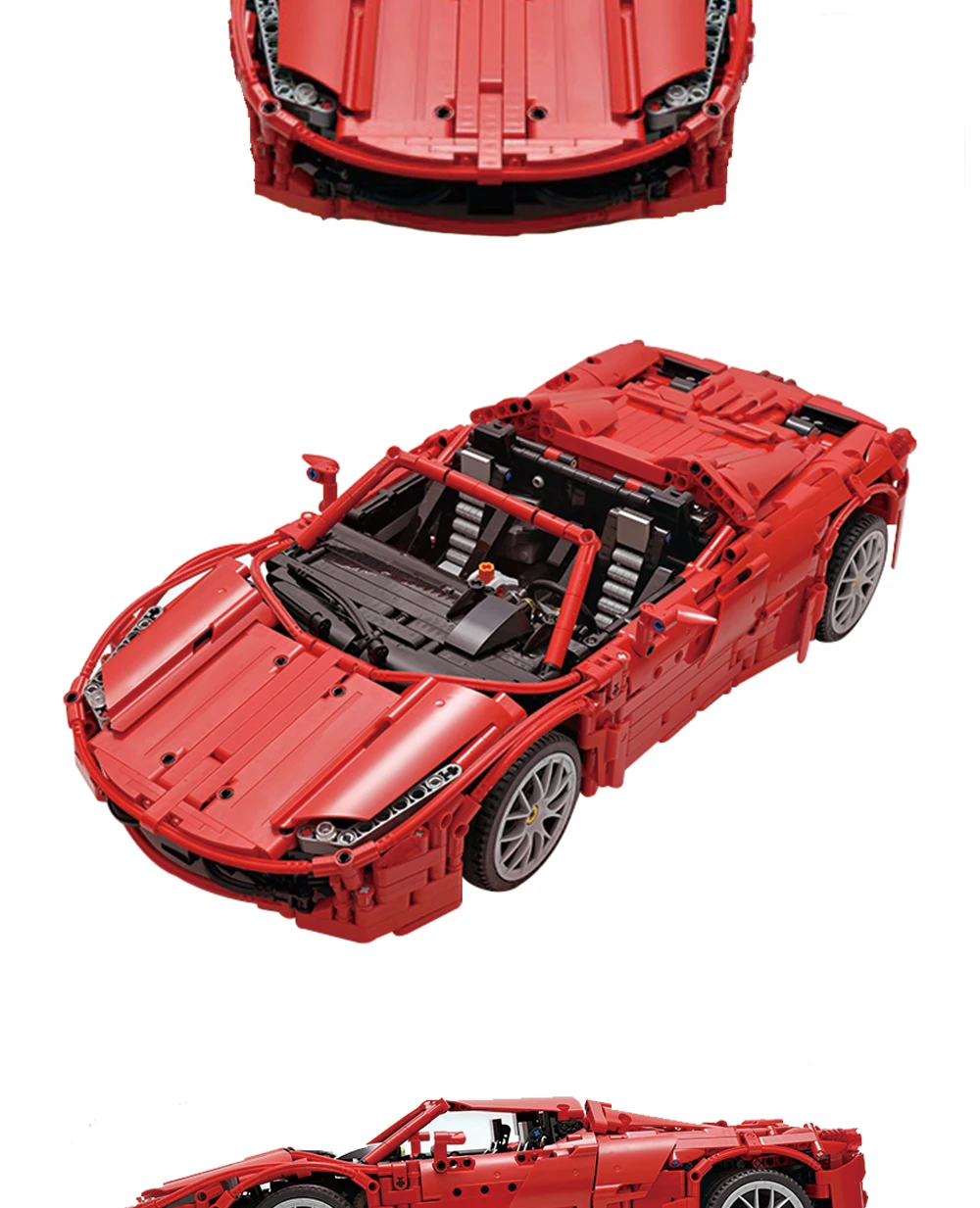BuildMoc для MOC Lamborghini Audi R8 V10 Ferrarii 458 Строительные блоки Набор игрушек DIY развивающий подарок для детей на день рождения