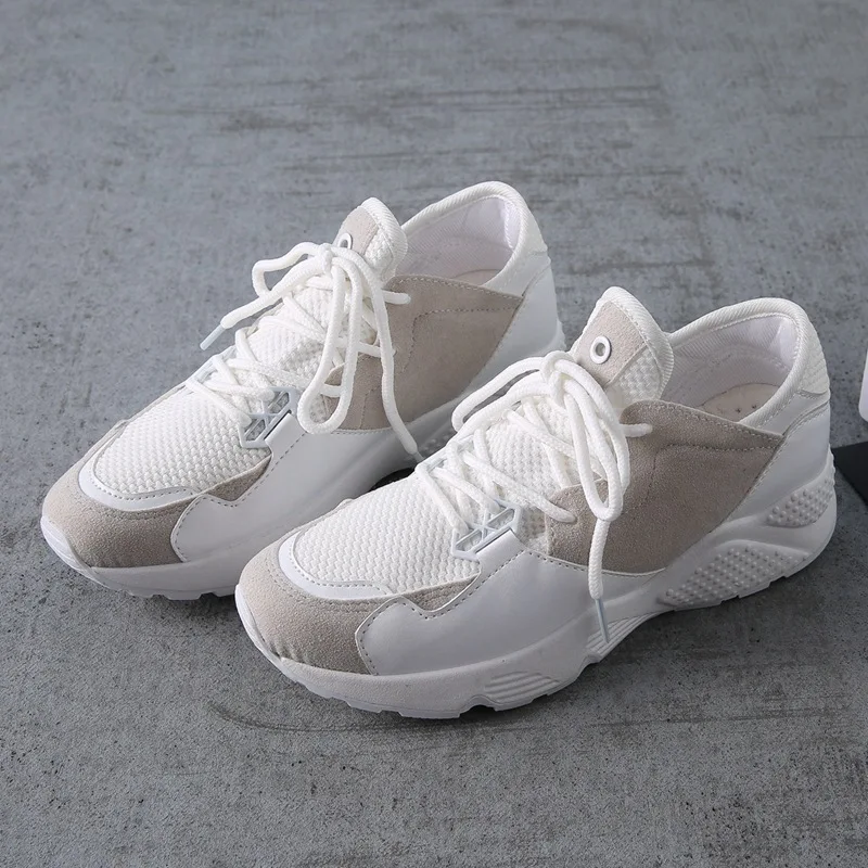 Женские кроссовки CEVABULE на платформе со шнуровкой весну и осень Размеры 35 42