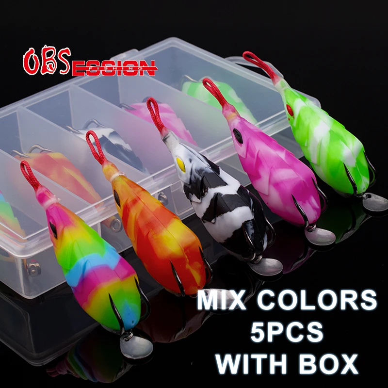 OBSESSION 5 шт./лот 13 г peche Thunder Ray Frog рыболовная приманка плавающая бионическая