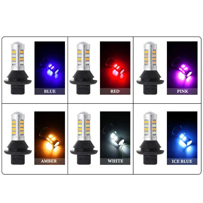 2X T20 W21W WY21W 7440 BA15S BAU15S 1156 42 2835 Автомобильный светодиодный дневной светильник тумана