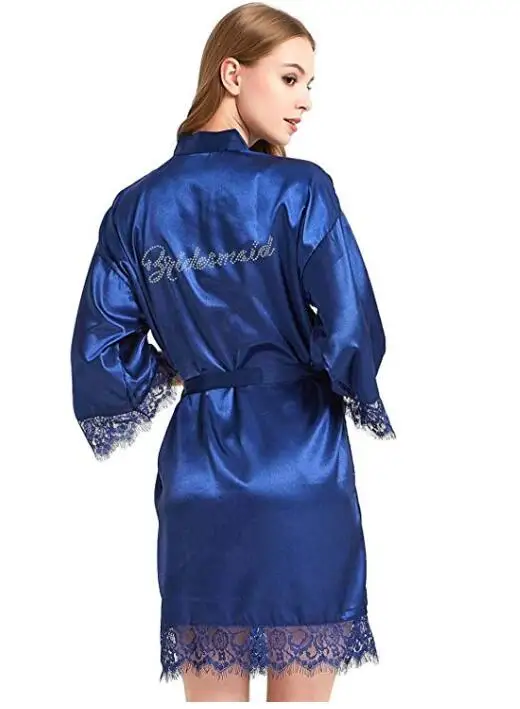 Женский Атласный халат невесты LP004 ночная рубашка из вискозы с цветочным принтом