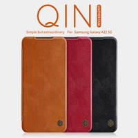 nillkin qin case for samsung a22s 5g leather card slot flip cover phone fundas for samsung galaxy a22 4g 5g wallet book cases