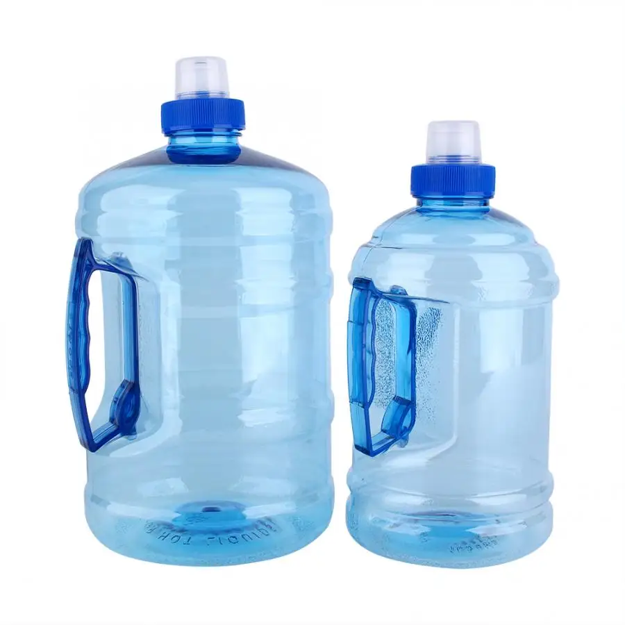 Портативная большая спортивная тренировочная бутылка для воды 2 л без бисфенола