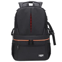 Photo Waterproof w Rain Cover Shoulders Backpack & Reflector Strip Men Women Video Tripod Carrying Outdoor Travel Case Video Bag