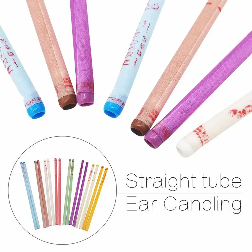 

20/10/2pcs Straight Ear Candle Stick Beeswax With Earplugs Ear Health Care Aroma Aromatherapy Ear Therapy Ear Candle Stick