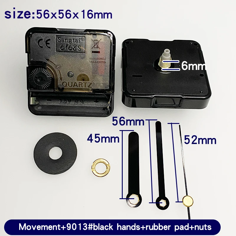 

Кварцевый механизм для настенных часов YURUDDER 6168S