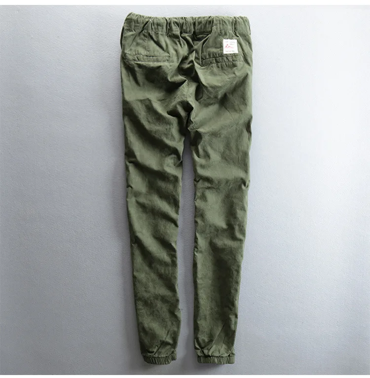 Повседневные мужские летние длинные камуфляжные хлопковые брюки карандаш