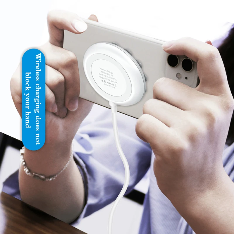 10 Вт мощное Беспроводное зарядное устройство на присоске для IPhone XR XS Max