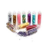 12styles mixed sequin glitter epoxy jewelry enclosure slime filled sequin glitter for diy jewelry making beauty nail accessories