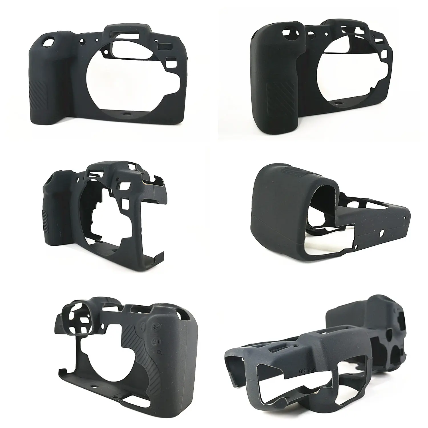 Cheap Black Лучшее качество резиновый силиконовый чехол защитная рамка для Canon EOS RP мягкая камера - Color: Cheap Black